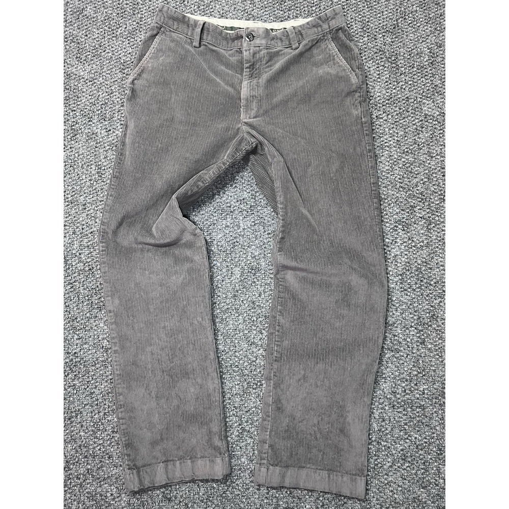 L.L. Bean Classic Fit Corduroy Gray Men's Straight Leg Casual Pants 32x29